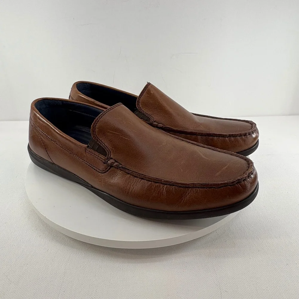 Cole Haan Mens Brown Leather‎ Slip On Loafer Shoes Grand OS Size 8.5 M C26042